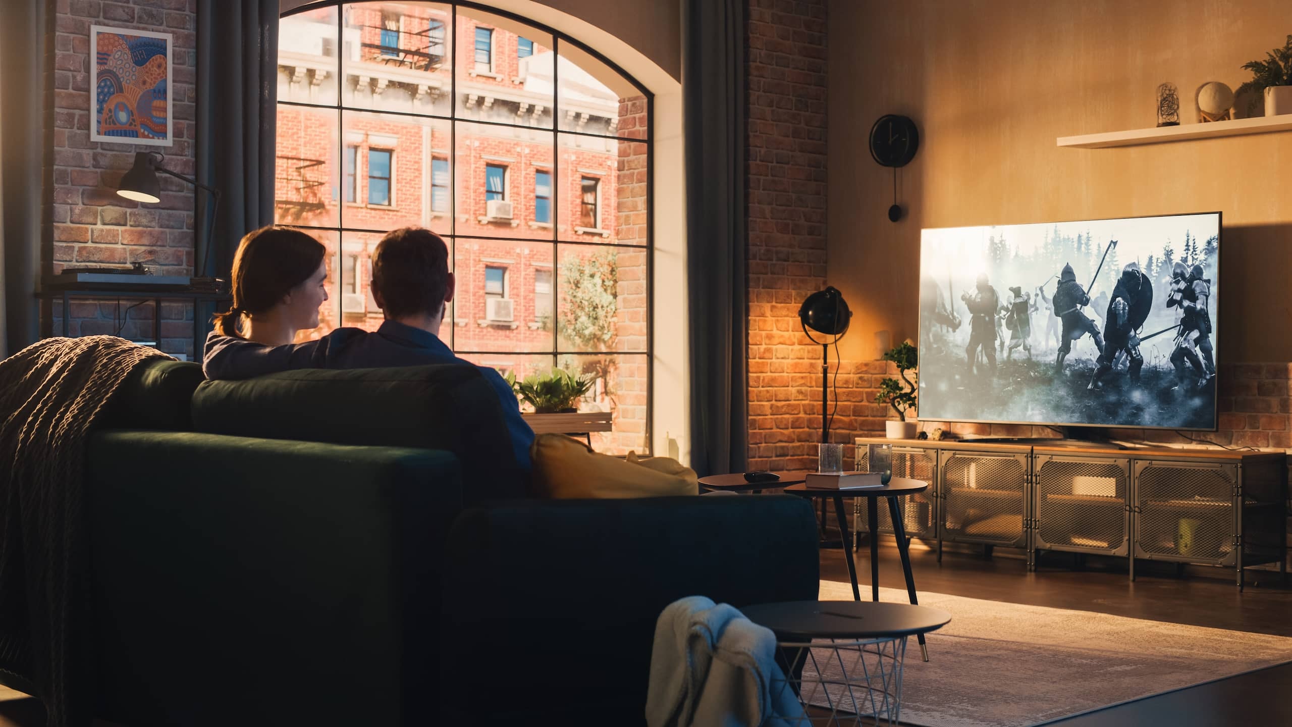 Picture of people watching TV